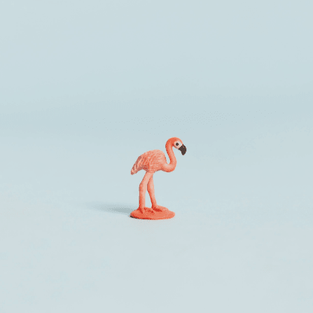 Tiny Rubber Flamingo Safari Ltd 