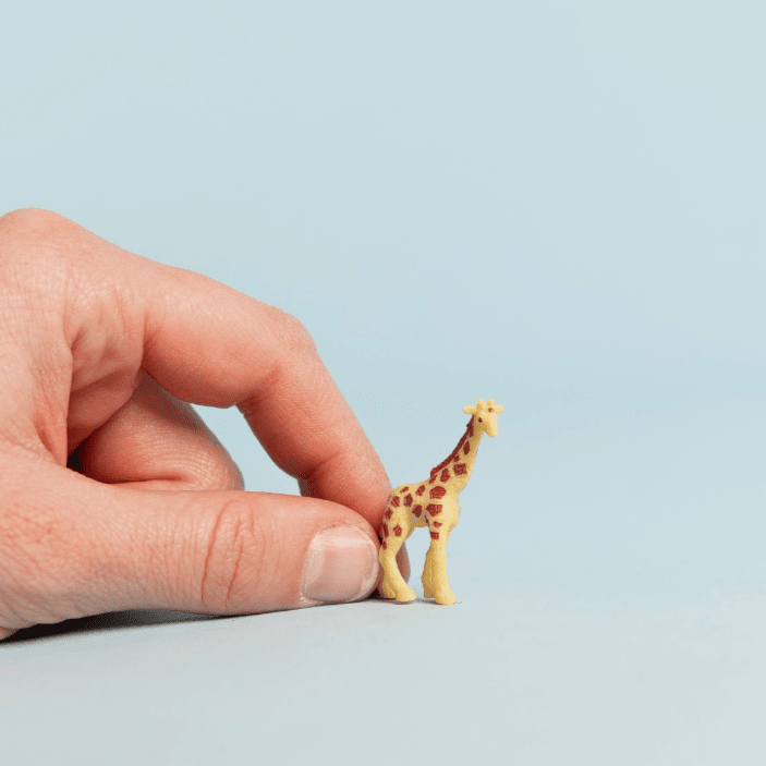Tiny Rubber Giraffe Safari Ltd 