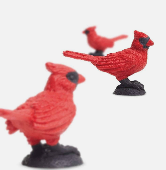 Tiny Rubber Cardinal