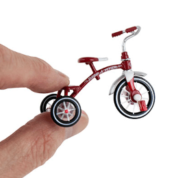 World's Smallest Radio Flyer Classic Red Dual Deck Tricycle Super Impulse 