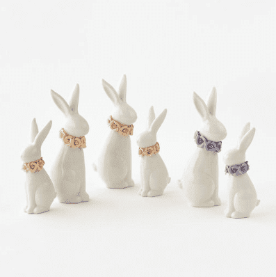 Petal Pink Porcelain Bunny, Medium One Hundred 80 Degrees 