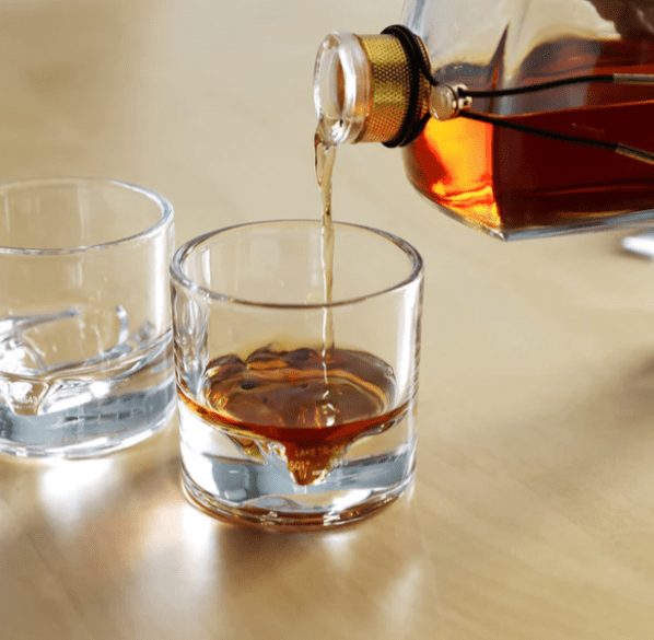 Lake Tahoe Whiskey Glass Set of 2 Decor DKK Brands 
