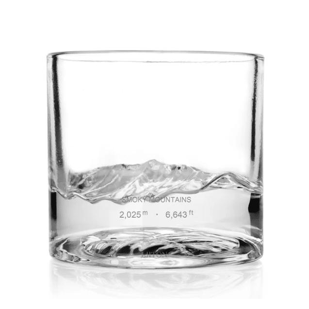 Smoky Mountain Whiskey Glass Set of 2 Decor DKK Brands 