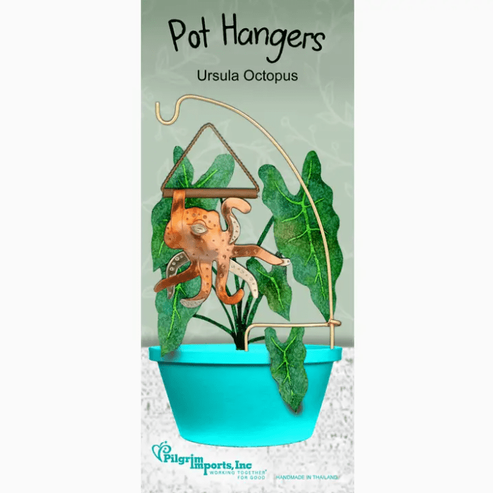 Pot Hangers 18, Ursula Octopus Miniature Pilgrim Imports 
