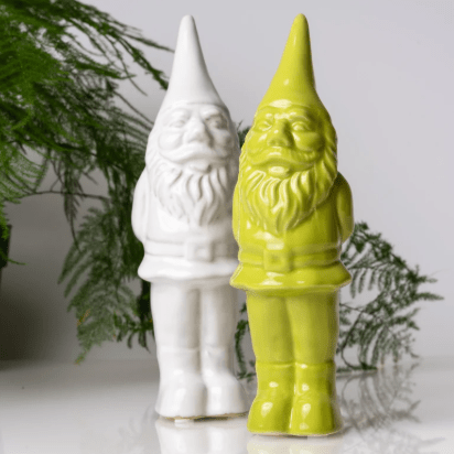 Gnome Ceramic Statue Decor Chive 