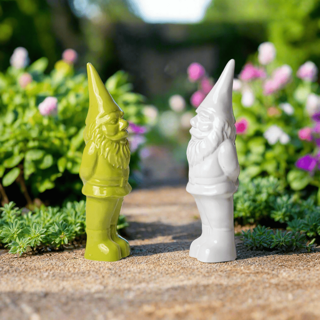 Gnome Ceramic Statue Decor Chive 