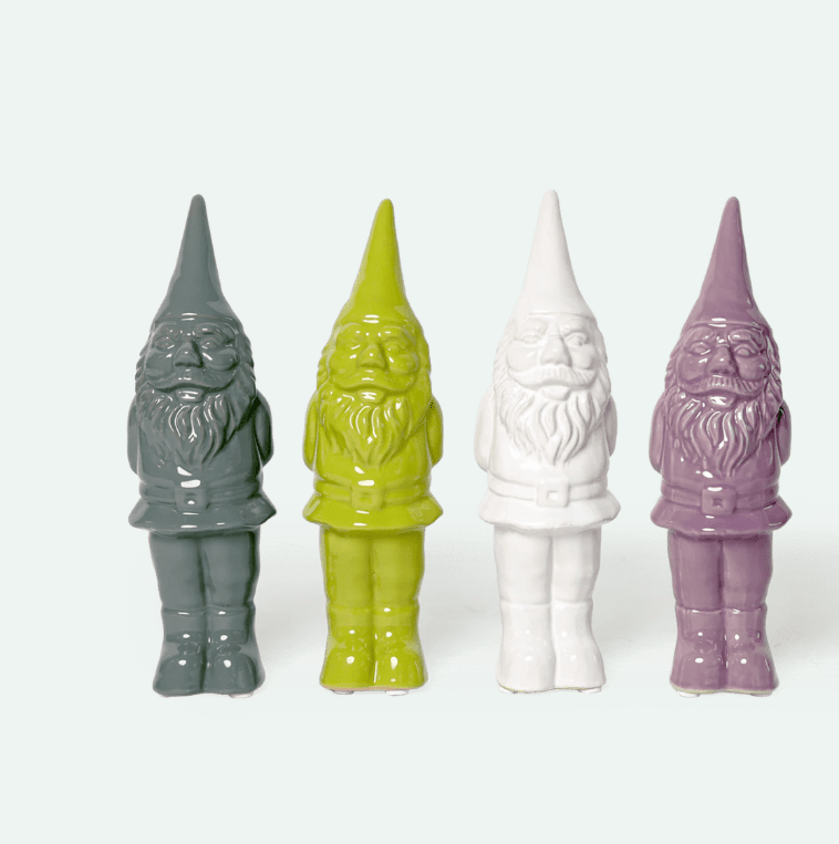 Gnome Ceramic Statue Decor Chive 