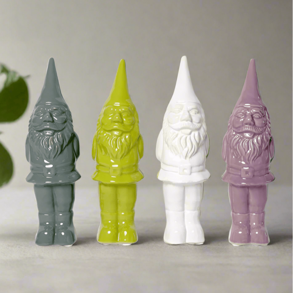 Gnome Ceramic Statue Decor Chive 