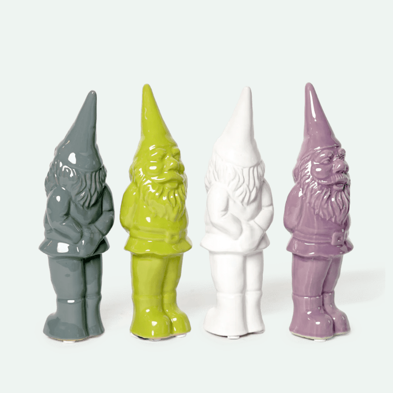 Gnome Ceramic Statue Decor Chive 