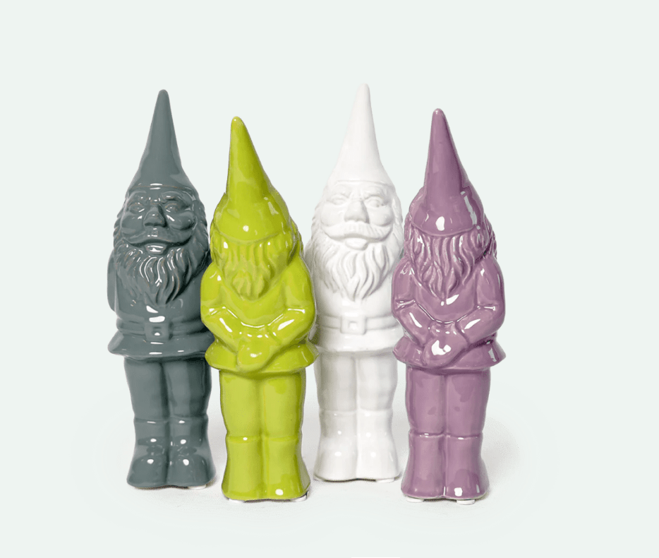 Gnome Ceramic Statue Decor Chive 