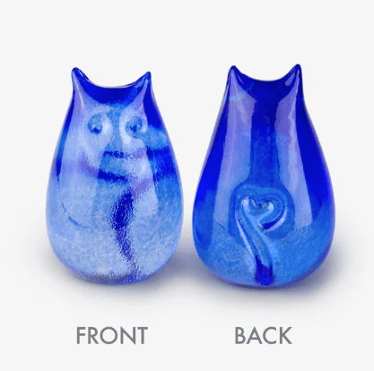 Little Glass Love Cat, Blue Sky Miniature Henrietta Glass 