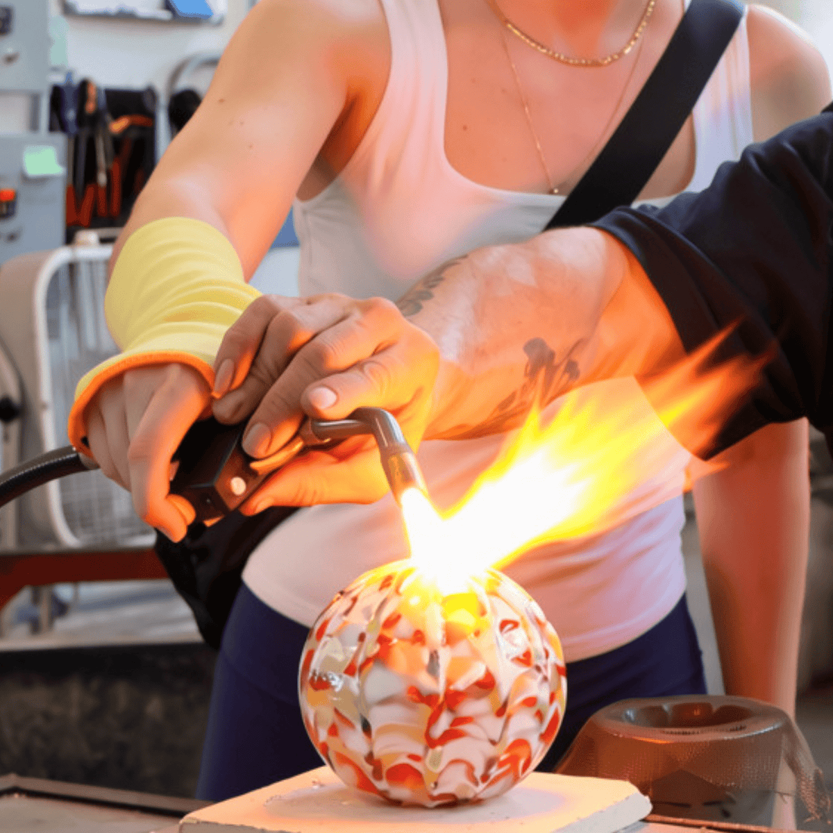 Luke's 50th Halloween Party Class Luke Adams Glass Blowing Studio 