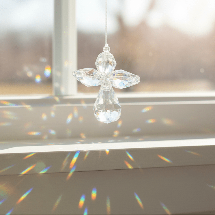 Crystal Fantasy Guardian Angel Suncatcher, Aurora 20 Woodstock Chimes 