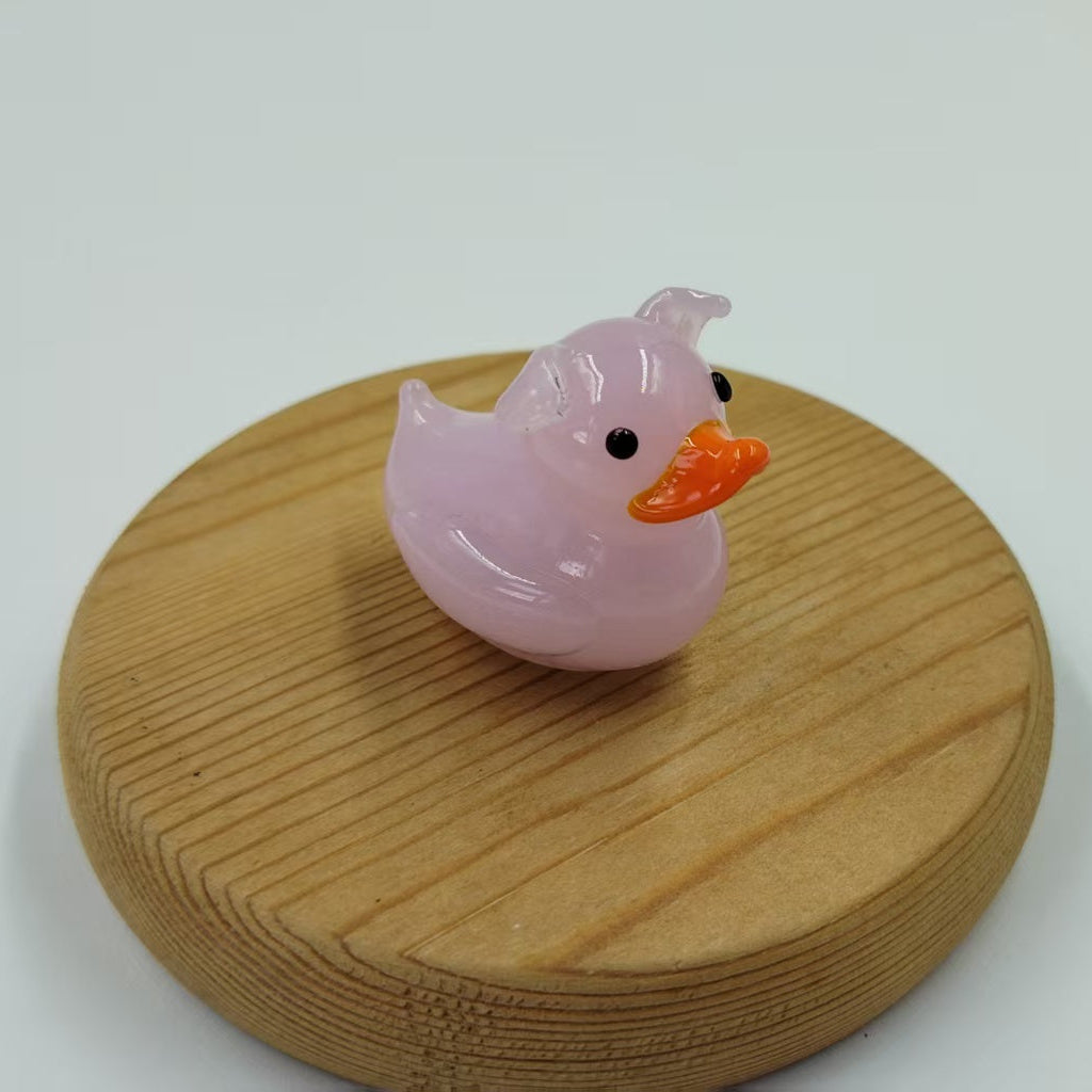 Piggy - Mini Glass Rubber Duck