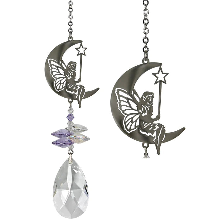 Crystal Fantasy Fairy Suncatcher, 13 Woodstock Chimes 