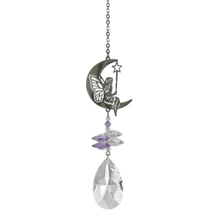 Crystal Fantasy Fairy Suncatcher, 13 Woodstock Chimes 
