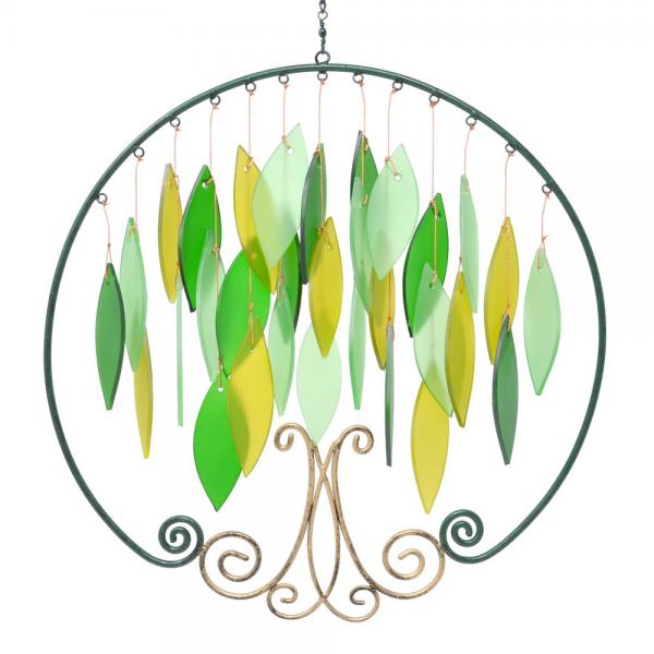 Glass Tree of Life Wind Chime, Spring