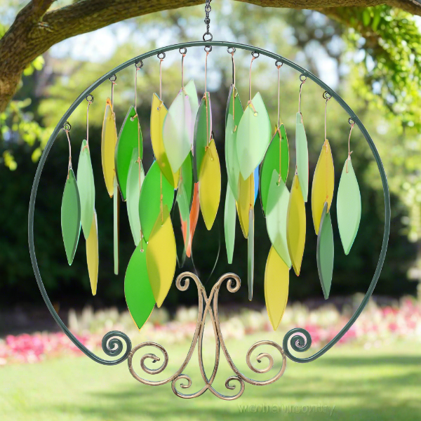 Glass Tree of Life Wind Chime, Spring