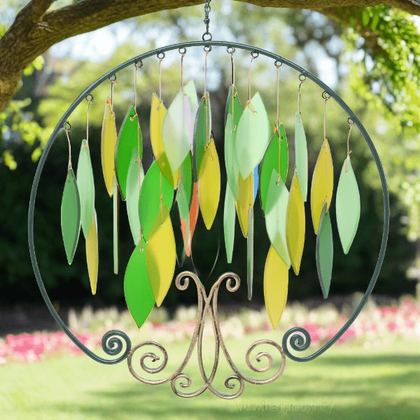 Glass Tree of Life Wind Chime, Spring Gift Essentials 