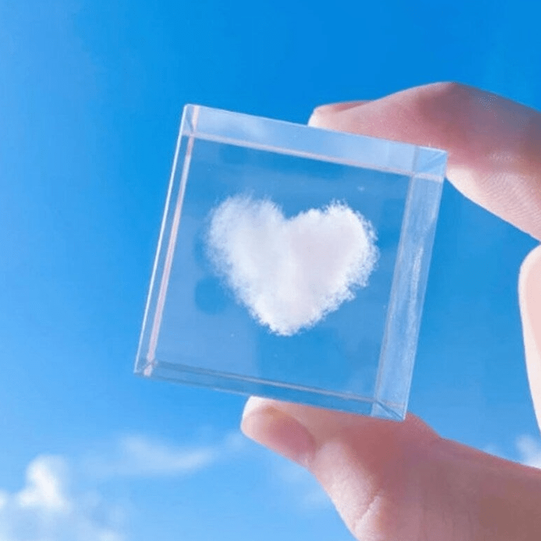 Heart Cloud Paperweight Decor - 
