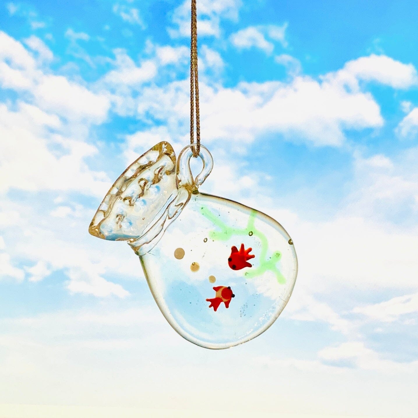 Fishbowl Car Charm Ornament - 
