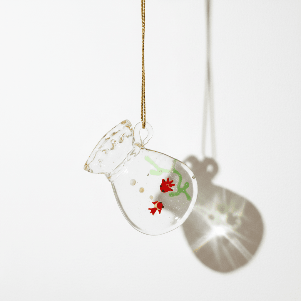 Fishbowl Car Charm Ornament - 