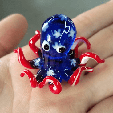 Glass Mini Americana Octopus Miniature - 