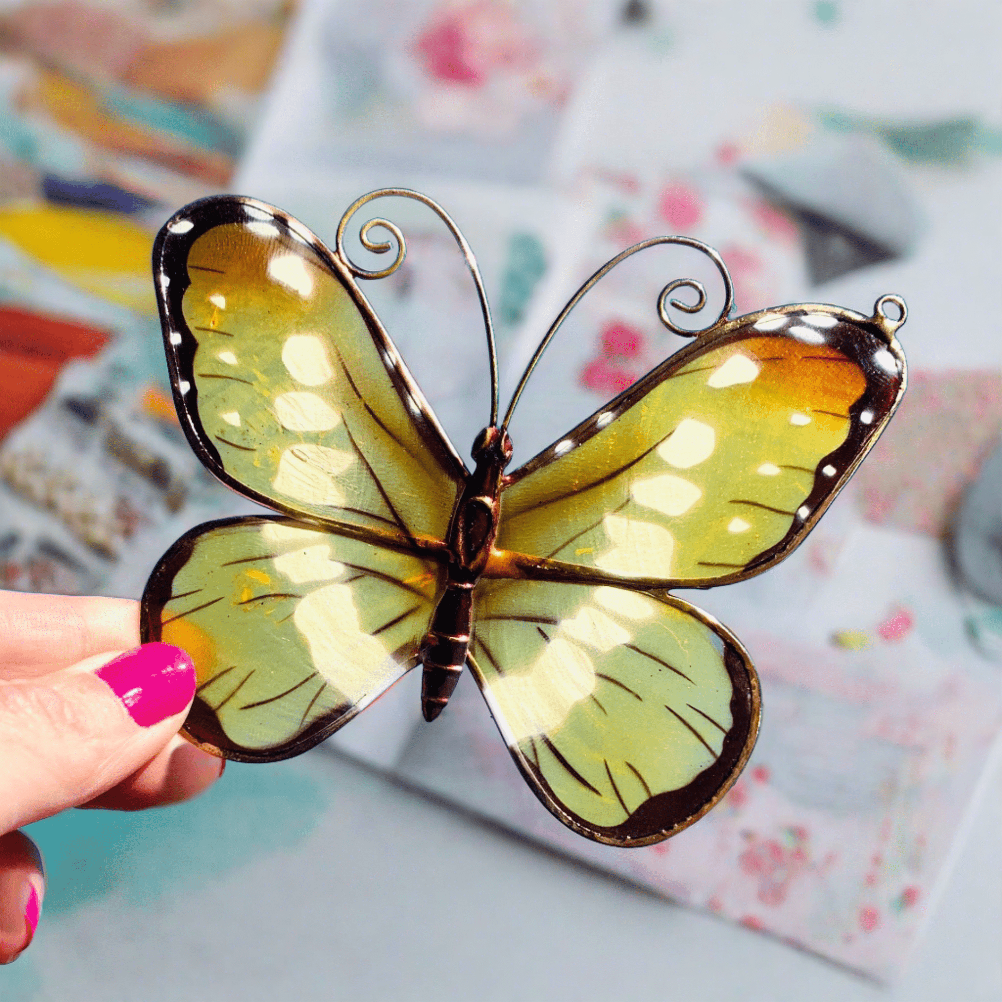 Butterfly Suncatcher 10 Ornament Kubla Craft 