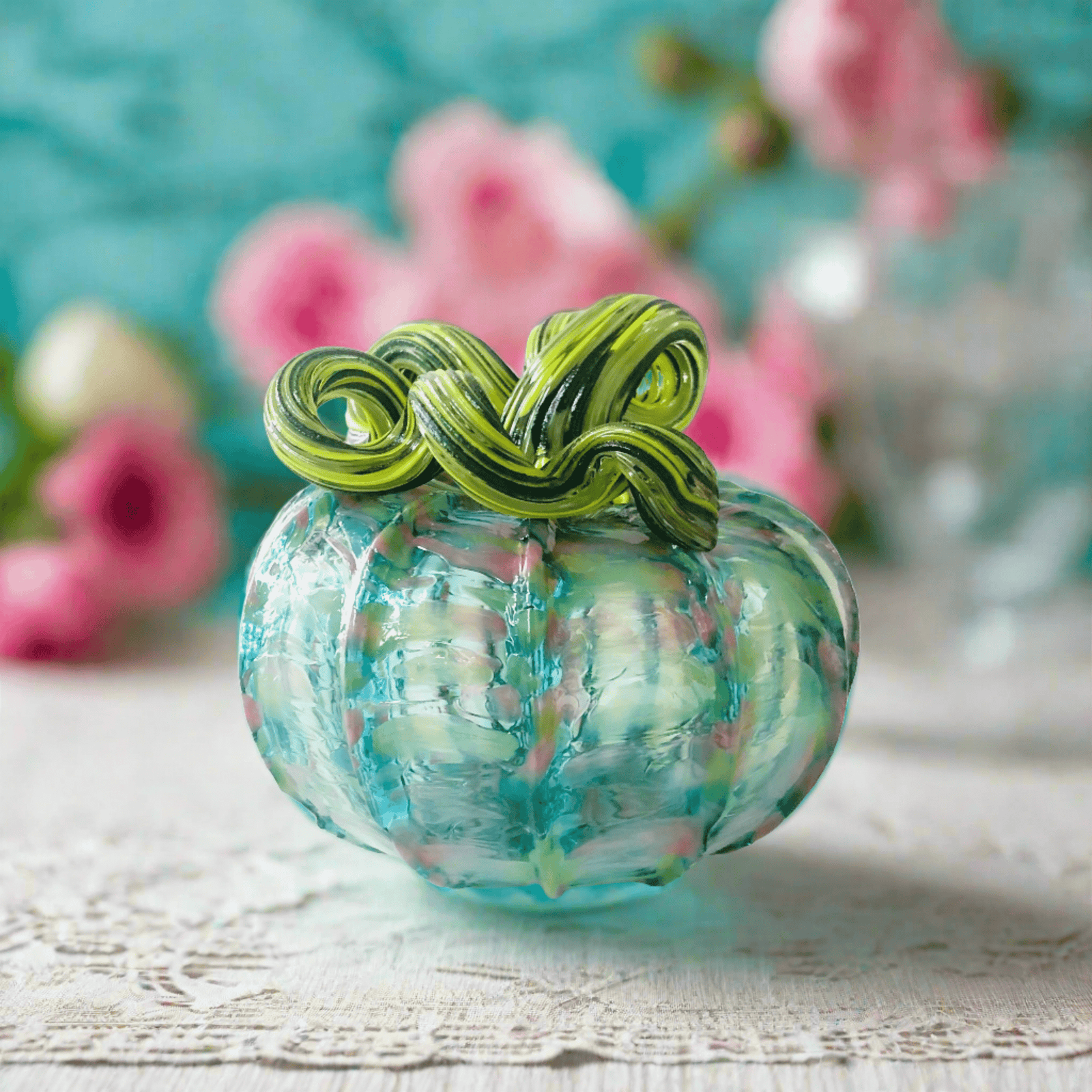 PRE-SALE Monet Squat Pumpkin Gabby Luke Adams Glass Blowing Studio 