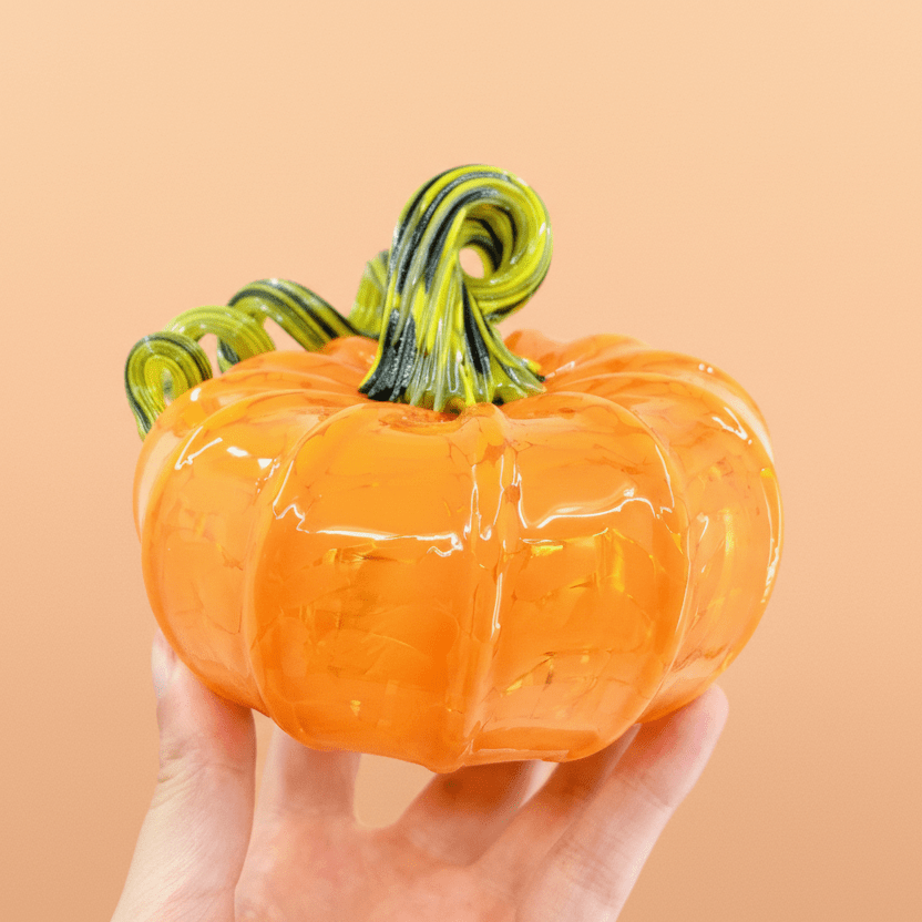 Daily Pumpkin Brilliant Yellow Squat Gabby Luke Adams Glass Blowing Studio 