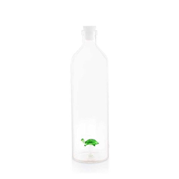Glass Water Bottle, Turtle