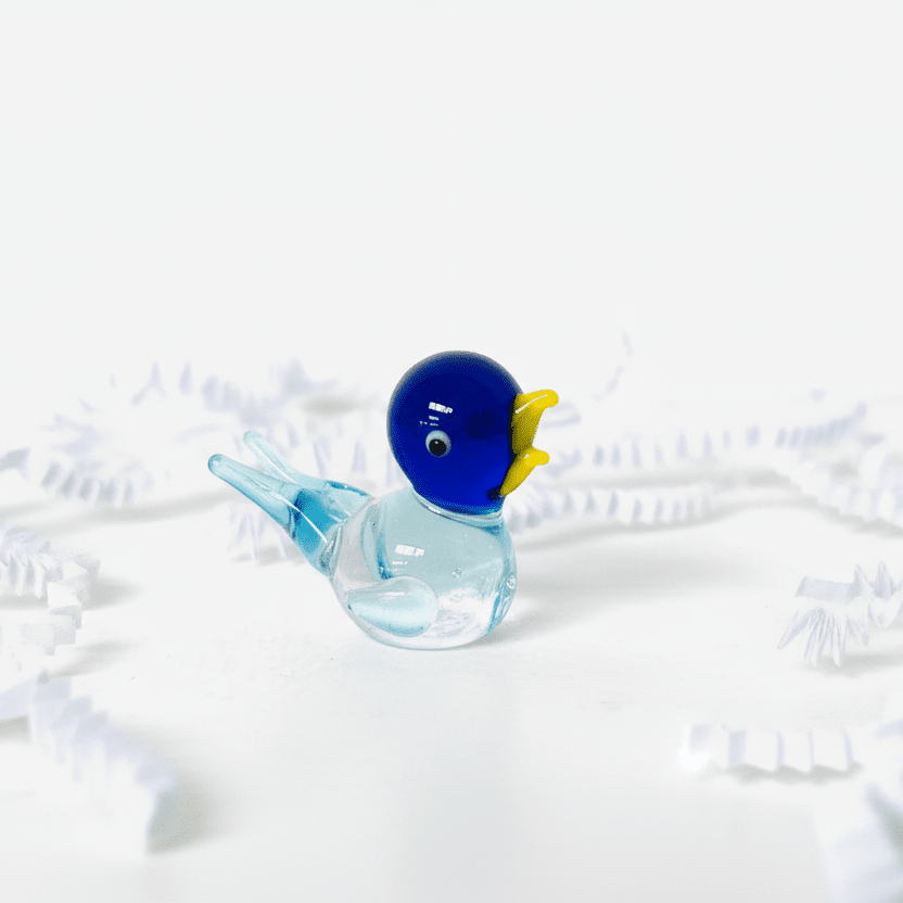 Tiny Blue Songbird Miniature Alex 