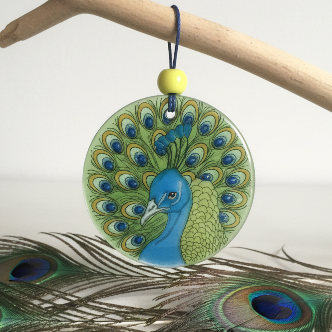 Fair Trade Ornament 82 Peacock