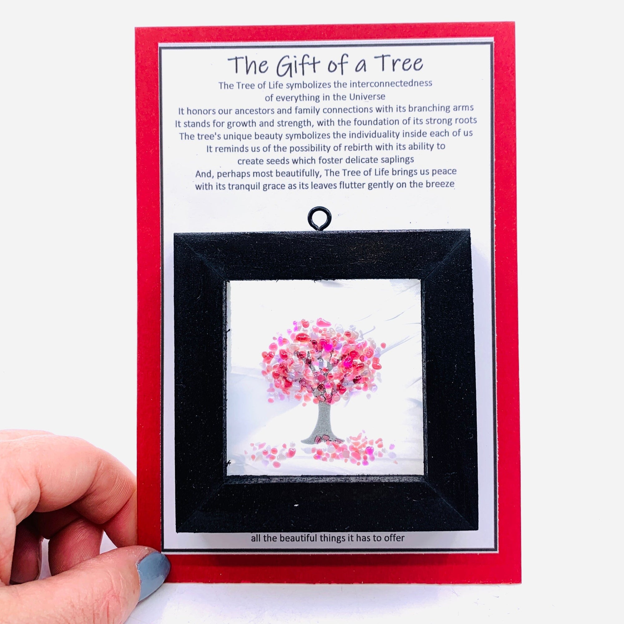 Fused Glass Tree of Life Shadow Box 46 Decor Glimmer Glass Gifts 