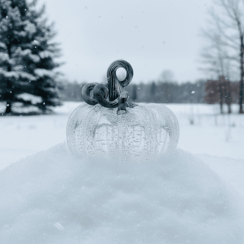 The Icicle Pumpkin Pumpkin Luke Adams Glass Blowing Studio 