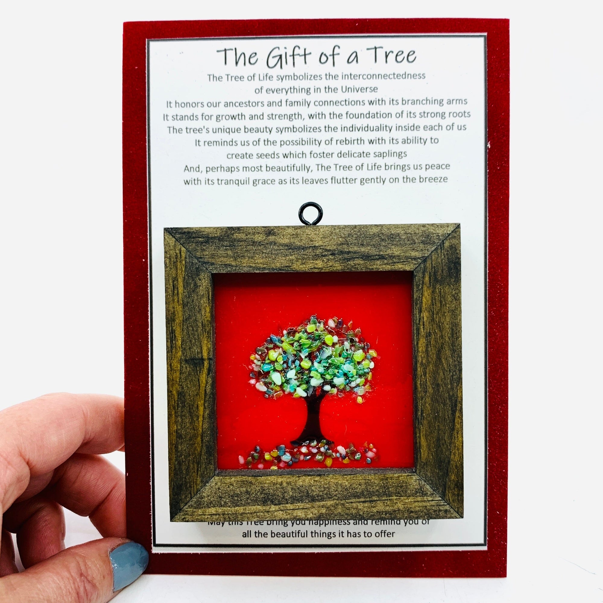 Fused Glass Tree of Life Shadow Box 40 Decor Glimmer Glass Gifts 
