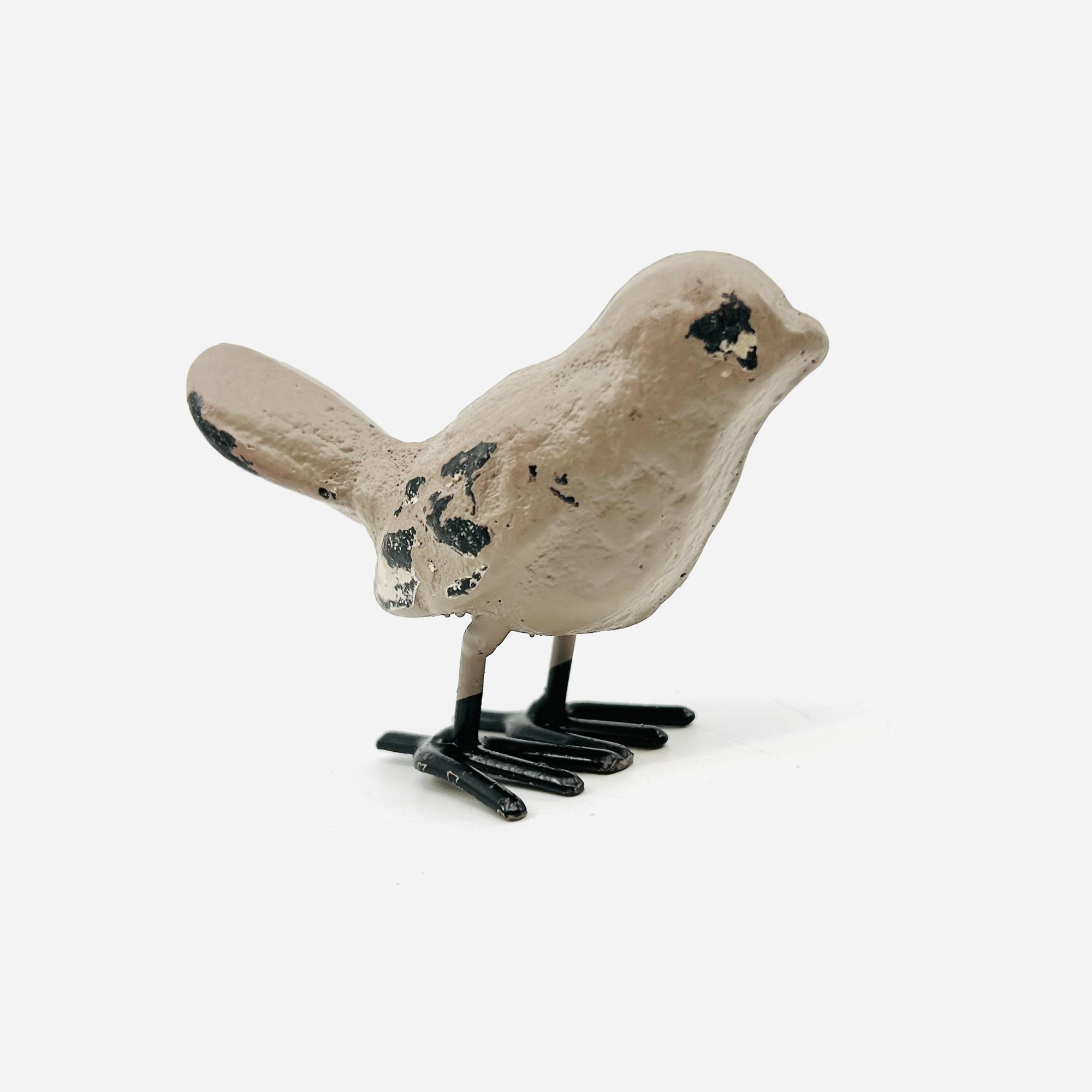Little Cast Iron Bird, Rustic Taupe Decor Ganz 