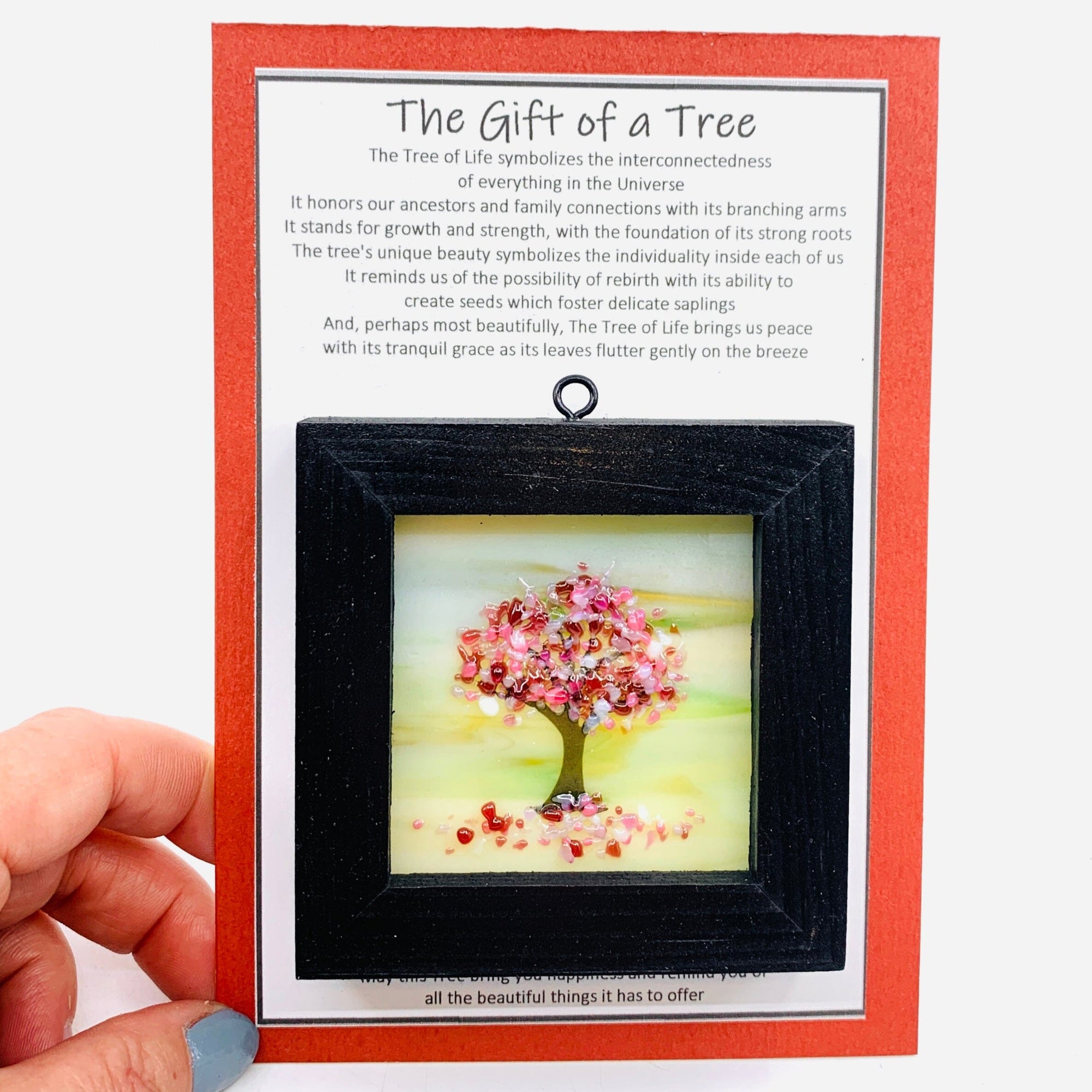 Fused Glass Tree of Life Shadow Box 58 Decor Glimmer Glass Gifts 