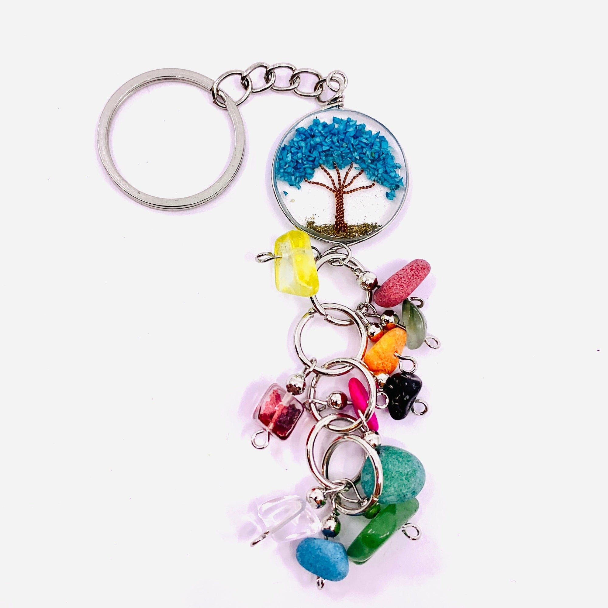 Tree of Life Key Chain 5, Blue Accessory Piichincha 