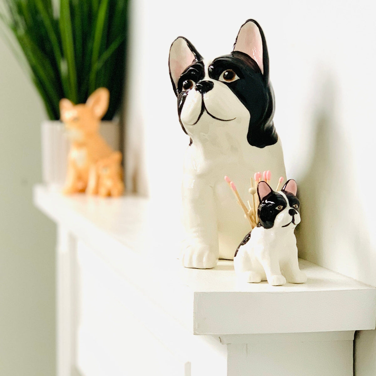 Puppy Pick Holder, Frenchie Decor Two&#39;s Company 