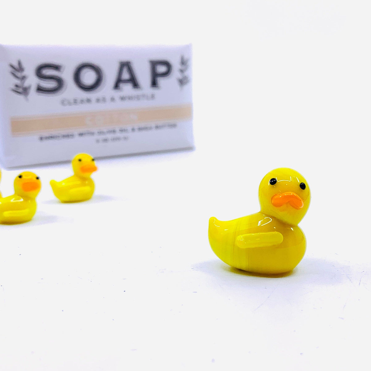 Tiny Mom and Baby Rubber Ducky Miniature - Mom Rubber Duck 68 