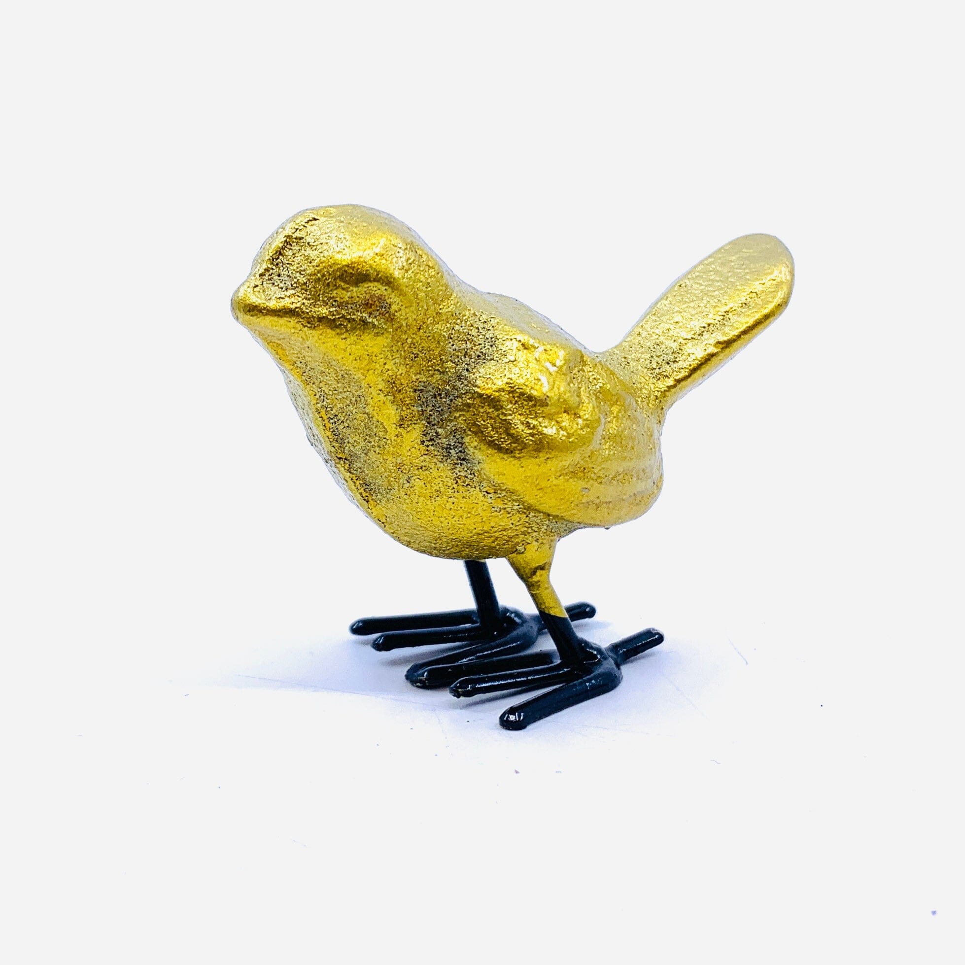 Little Cast Iron Bird, Metallic Gold Decor Ganz 