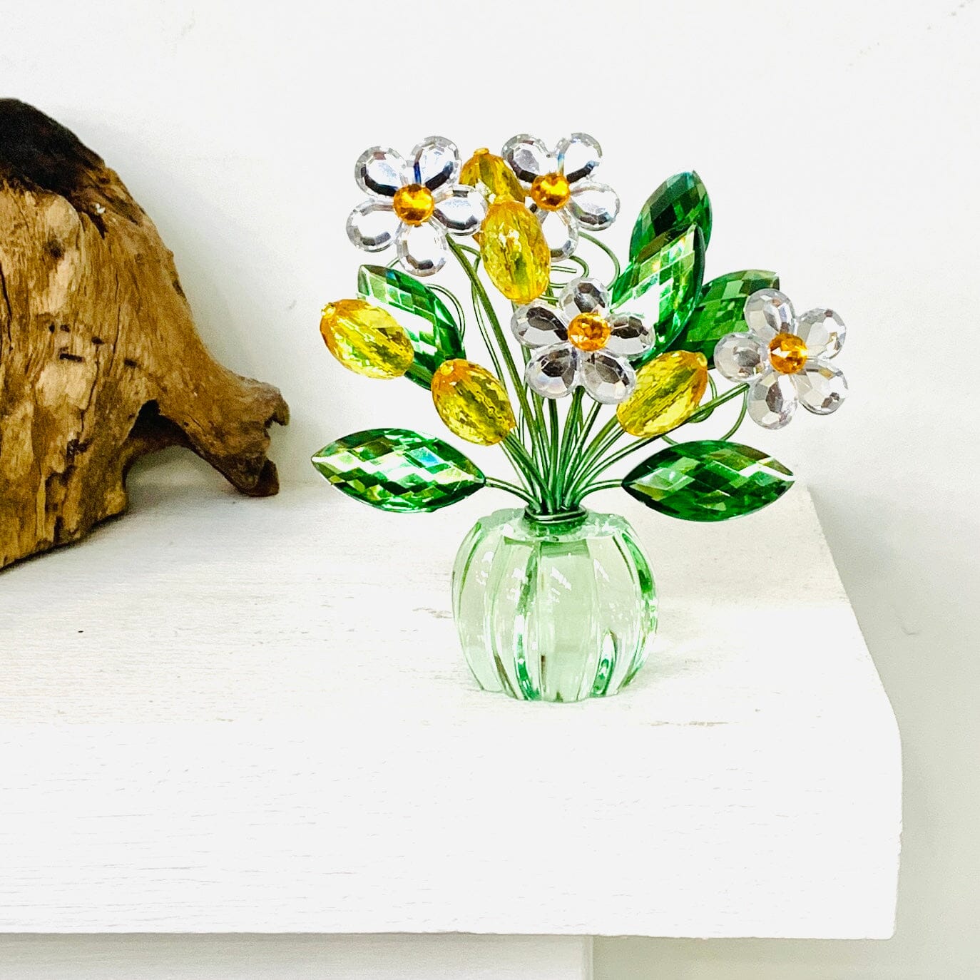 Acrylic Bouquet, Cheerful Posies Decor GANZ 