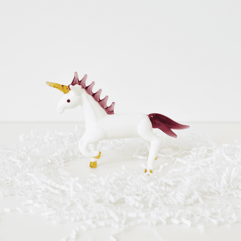 Prancing Glass Unicorn Lyman 