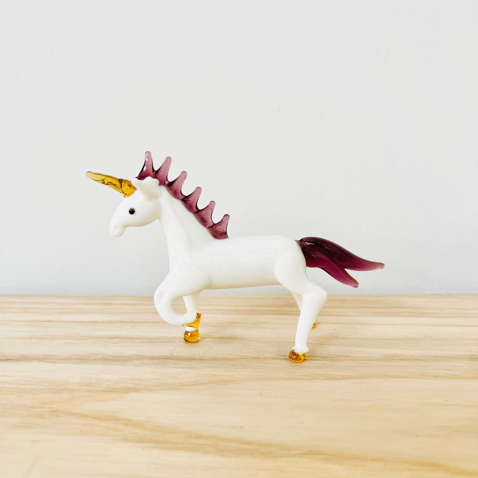 Prancing Glass Unicorn Lyman 