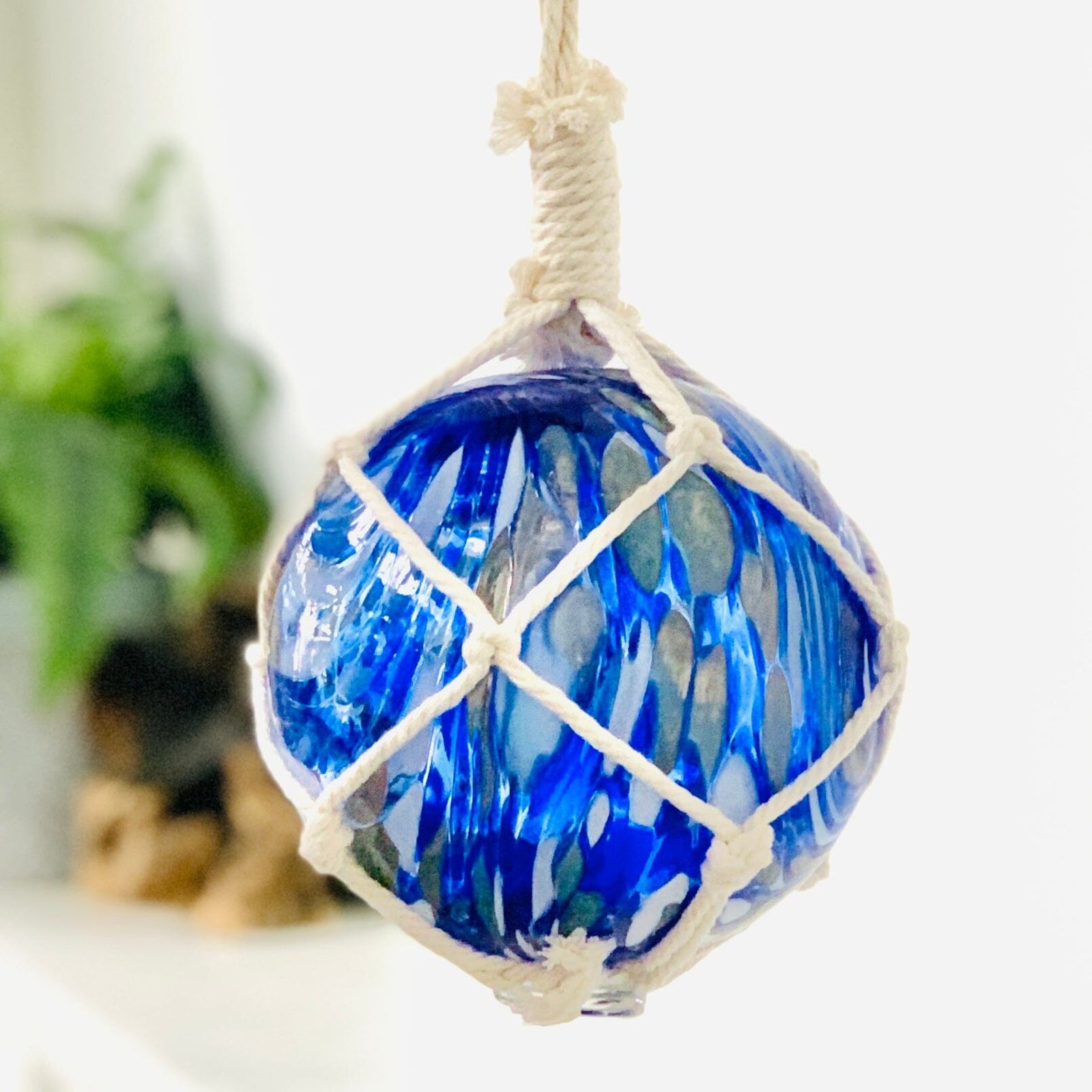 Macrame Glass Globe Decor Barry Owen 