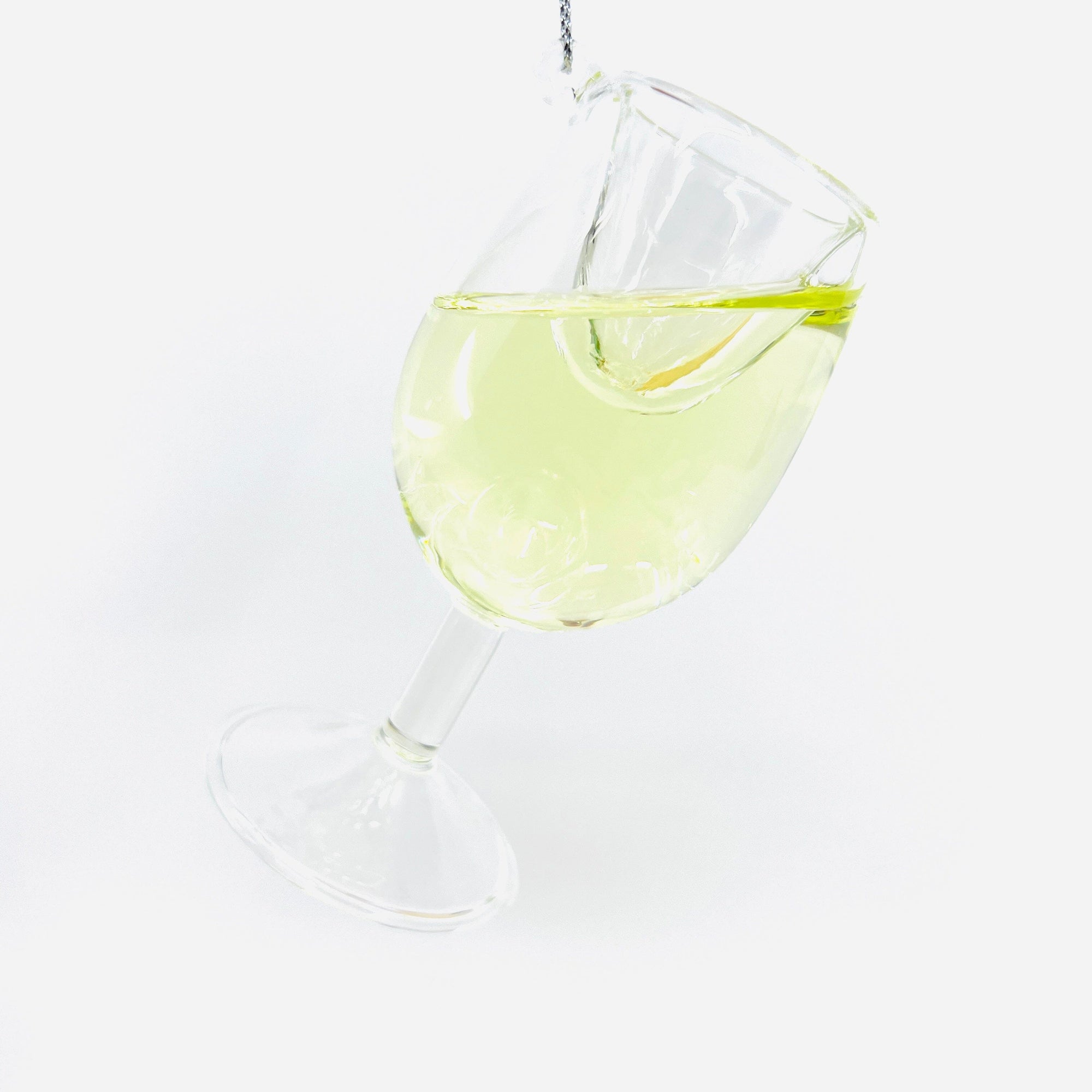 Cheer-Donnay Wine Glass Ornament Ornament GANZ 