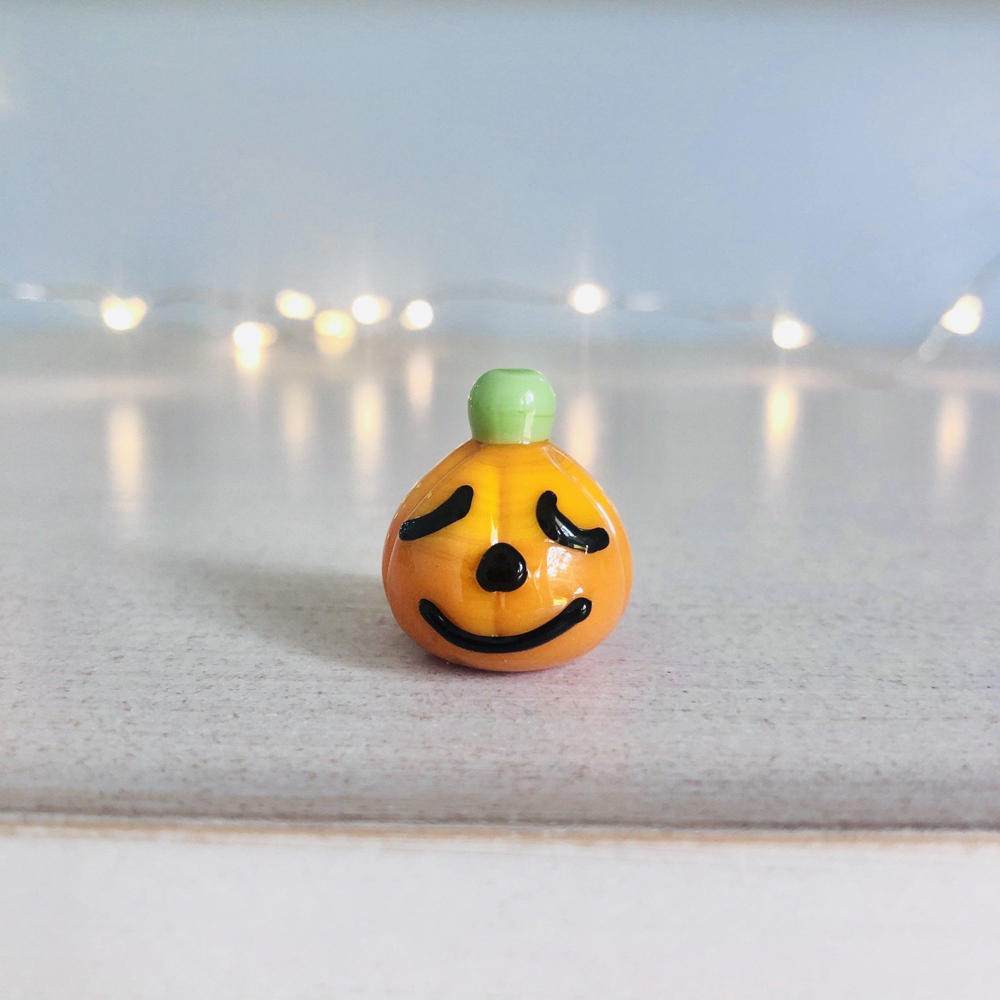 Tiny Jack O’Lanterns Luke Adams Glass Blowing Studio Peaceful Pumpkin 