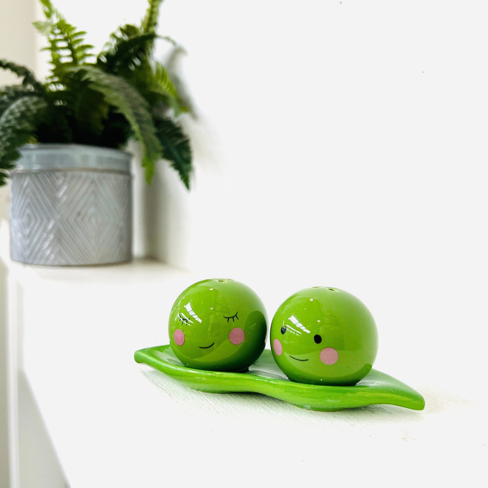 Two Peas in A Pod Salt and Pepper Shakers Decor One Hundred 80 Degrees 