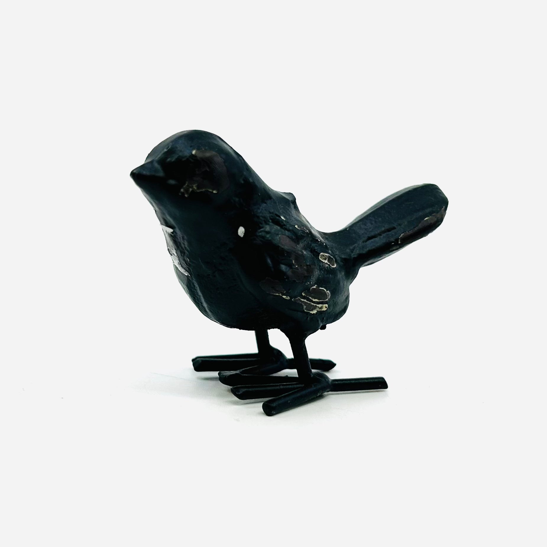 Little Cast Iron Bird, Rustic Black Decor Ganz 